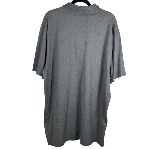 Travis Mathew Polo Shirt Mens Size 2XL Gray Short Sleeve Collared Pima Cotton - Picture 2 of 5